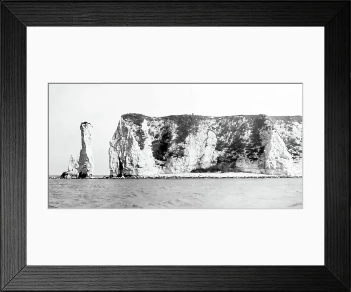 Framed Print : Old Harry, Swanage, early 1900s Framed Print : Old Harry, Swanage, early 1900s