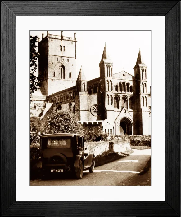 Framed Print : St. David's Cathedral, Pembrokeshire, probably 1920s Framed Print : St. David's Cathedral, Pembrokeshire, probably 1920s