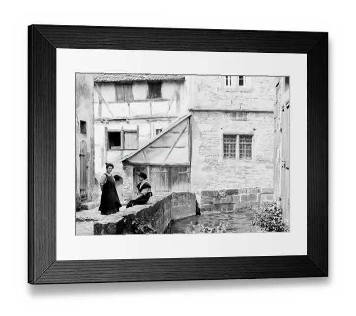 Framed Print : Rothenburg, Germany, early 1900s Framed Print : Rothenburg, Germany, early 1900s
