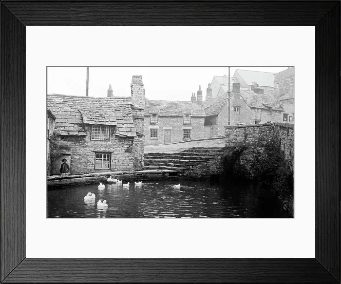 Framed Print : Old Swanage, early 1900s Framed Print : Old Swanage, early 1900s