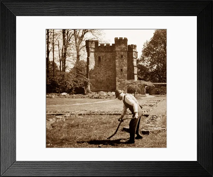 Framed Print : Whalley Abbey Gatehouse, Lancashire, early 1900s