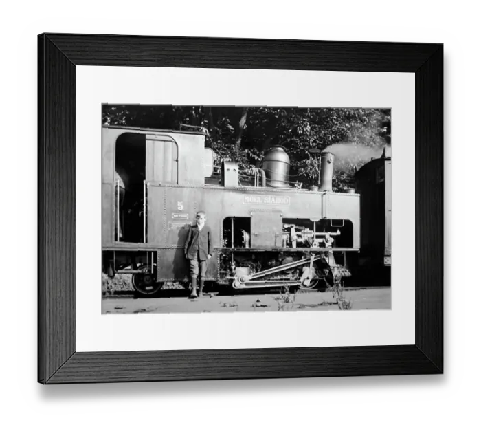 Framed Print : Snowdon Mountain Railway, early 1900s Framed Print : Snowdon Mountain Railway, early 1900s