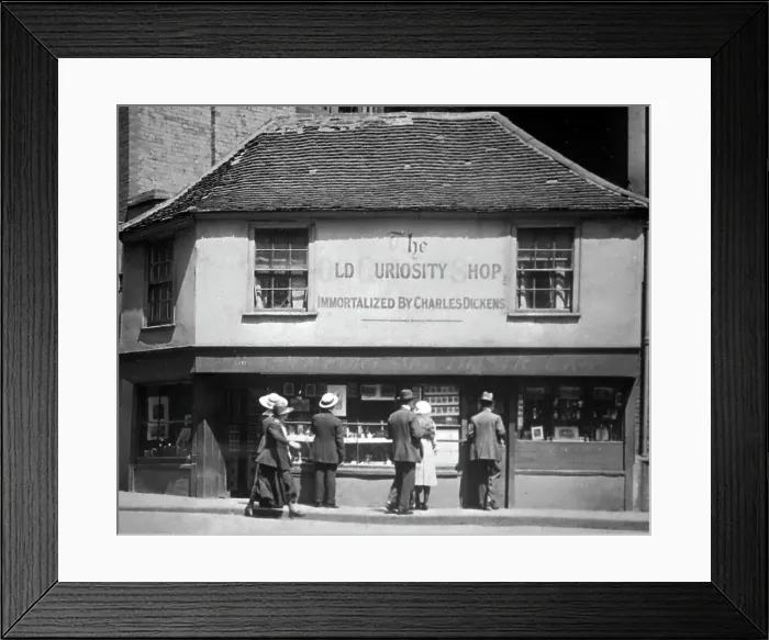 Framed Print : The Old Curiosity Shop, London, early 1900s Framed Print : The Old Curiosity Shop, London, early 1900s