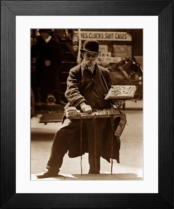Framed Print : Street trader, London Framed Print : Street trader, London