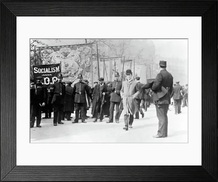 Framed Print : Protest march in London Framed Print : Protest march in London