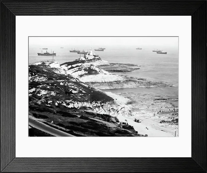 Framed Print : Bracelet Bay and Mumbles Head, Wales, early 1900s Framed Print : Bracelet Bay and Mumbles Head, Wales, early 1900s