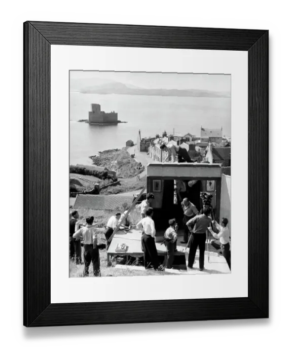 Framed Print : Filming Whiskey Galore released in 1949 Framed Print : Filming Whiskey Galore released in 1949