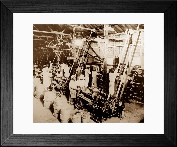 Framed Print : Making rope from hemp, St Vincent, Caribbean Framed Print : Making rope from hemp, St Vincent, Caribbean