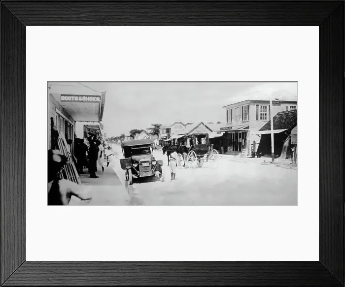 Framed Print : Great George Street, Westmorland, Jamaica, early 1900s Framed Print : Great George Street, Westmorland, Jamaica, early 1900s