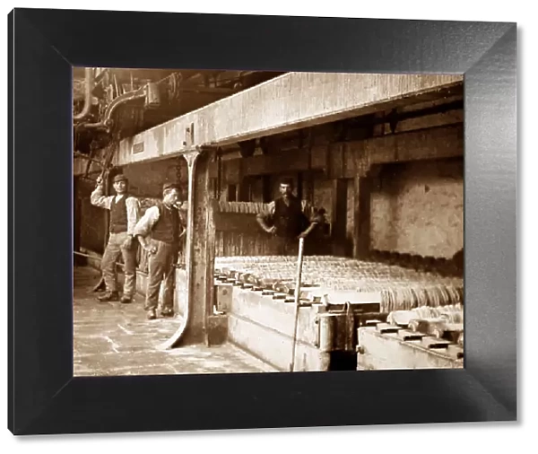 A bleaching liquor cave, linen production, Victorian period