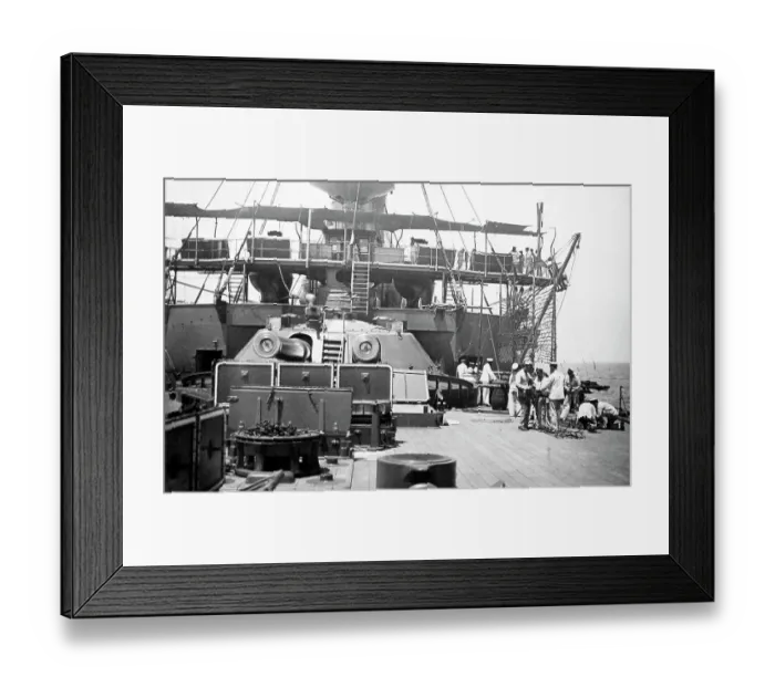 Framed Print : Onboard a Battleship Royal Navy Framed Print : Onboard a Battleship Royal Navy