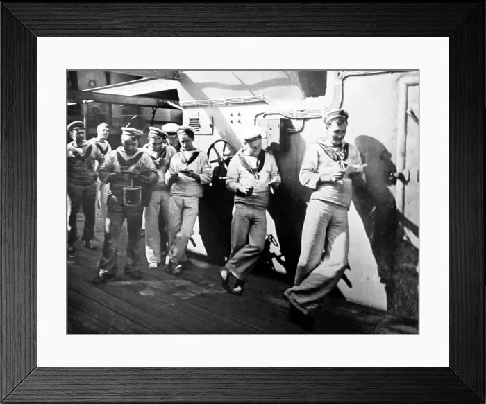 Framed Print : Reading Letters from home Royal Navy Framed Print : Reading Letters from home Royal Navy