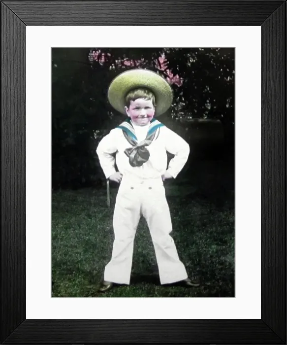 Framed Print : Boy in the Young Helpers League or Naval Brigade Framed Print : Boy in the Young Helpers League or Naval Brigade