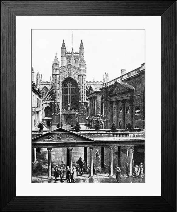 Framed Print : Bath, Pump Room + Abbey Church Framed Print : Bath, Pump Room + Abbey Church