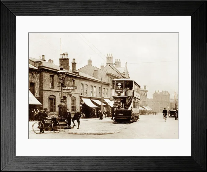 Framed Print : Altrincham, Railway St Tram Terminus Framed Print : Altrincham, Railway St Tram Terminus