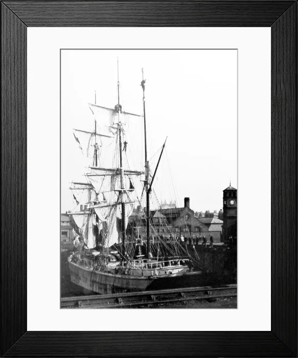 Framed Print : sailing ship in whitehaven harbour Framed Print : sailing ship in whitehaven harbour