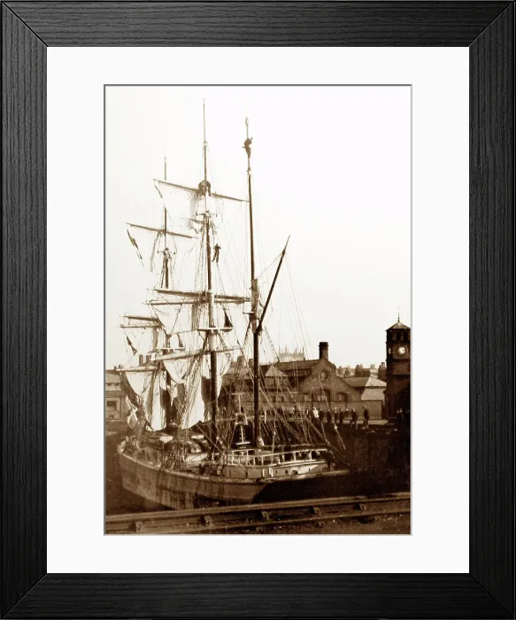 Framed Print : sailing ship in whitehaven harbour Framed Print : sailing ship in whitehaven harbour