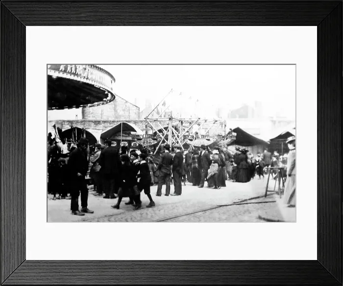Framed Print : Swallows Funfair, Whitehaven Fair in 1899 Framed Print : Swallows Funfair, Whitehaven Fair in 1899