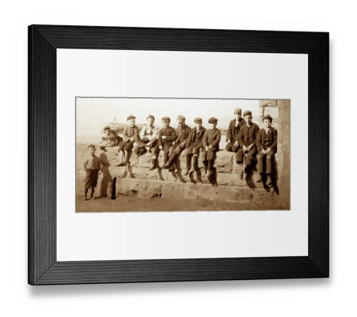 Framed Print : Boys at Whitehaven harbour Framed Print : Boys at Whitehaven harbour