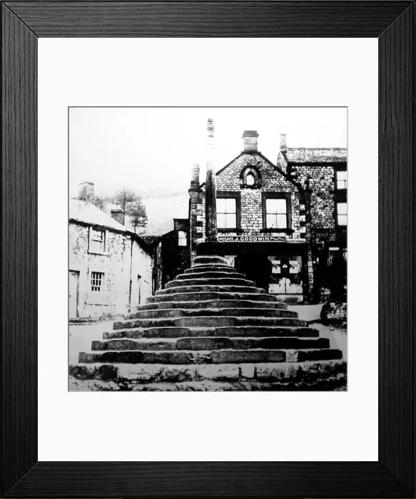 Framed Print : bonsall cross