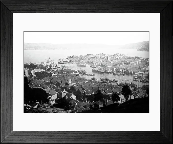 Framed Print : bergen panorama norway Framed Print : bergen panorama norway
