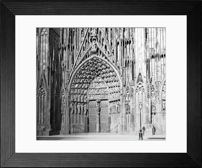 Framed Print : Strasbourg cathedral central door france Framed Print : Strasbourg cathedral central door france