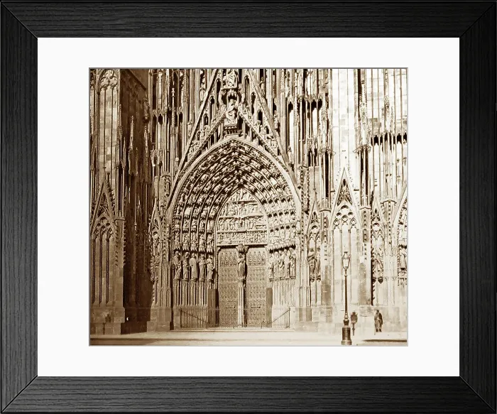 Framed Print : Strasbourg cathedral central door france Framed Print : Strasbourg cathedral central door france