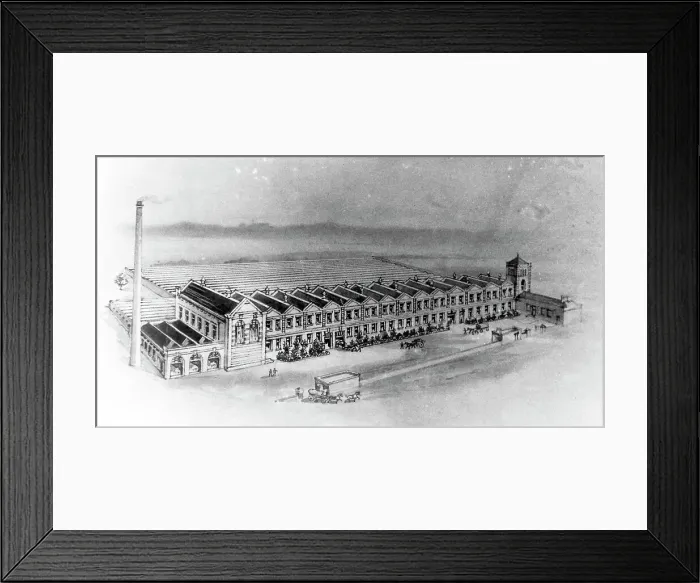 Framed Print : Queensgate Cotton Mill Peart Street Burnley Framed Print : Queensgate Cotton Mill Peart Street Burnley