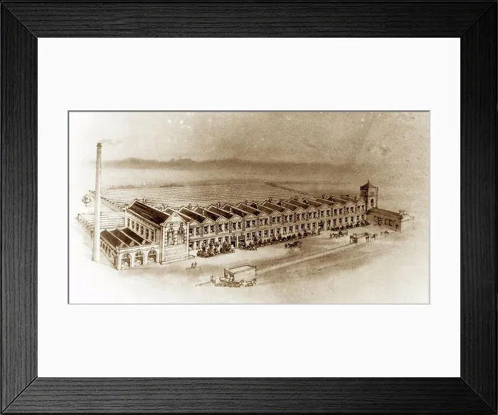 Framed Print : Queensgate Cotton Mill Peart Street Burnley Framed Print : Queensgate Cotton Mill Peart Street Burnley