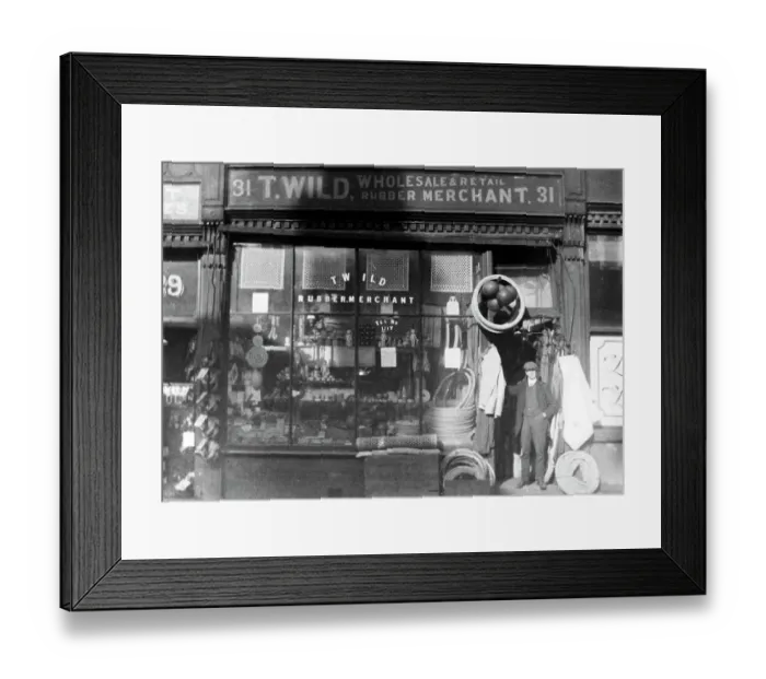 Framed Print : rubber goods retailer shop wholesaler Framed Print : rubber goods retailer shop wholesaler