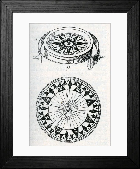 Framed Print : Ships Compass Framed Print : Ships Compass