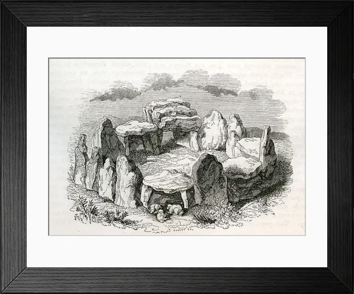 Framed Print : Druidical Circle In Jersey Framed Print : Druidical Circle In Jersey