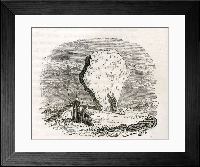 Framed Print : Druidical Stone Inpersia Framed Print : Druidical Stone Inpersia