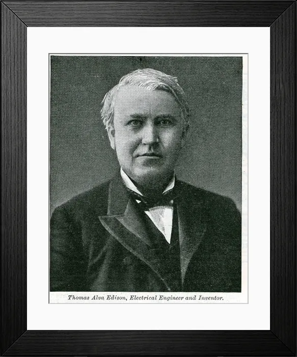 Framed Print : Edison -Thomas Alva Framed Print : Edison -Thomas Alva
