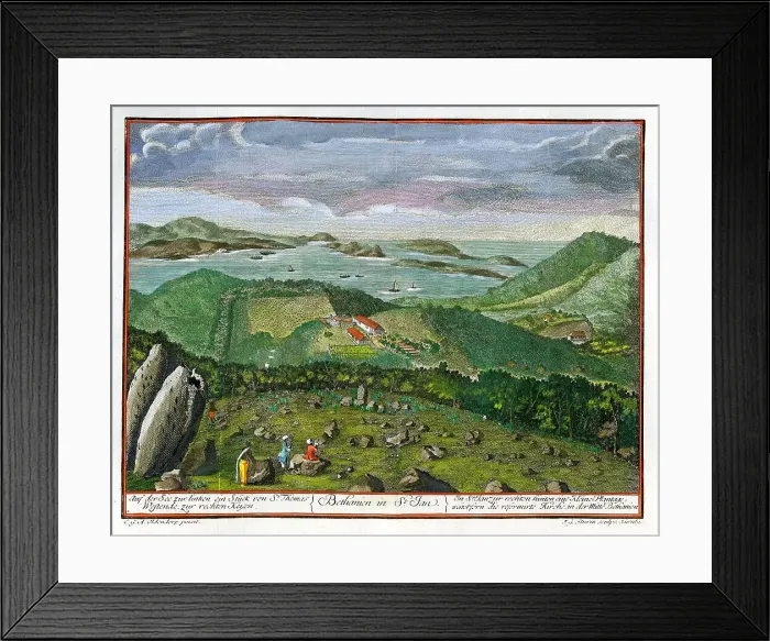 Framed Print : View of Bethanien, St Jan Framed Print : View of Bethanien, St Jan
