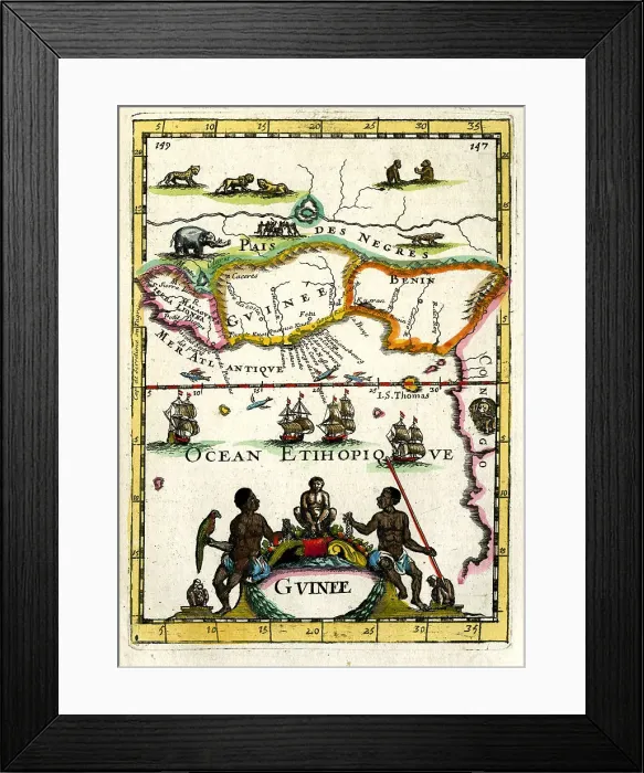 Framed Print : Guinea, Benin and Sierra Leone Framed Print : Guinea, Benin and Sierra Leone