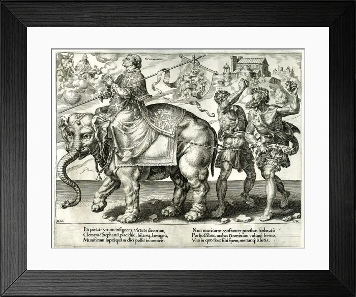 Framed Print : Stephen Riding On An Elephant Framed Print : Stephen Riding On An Elephant