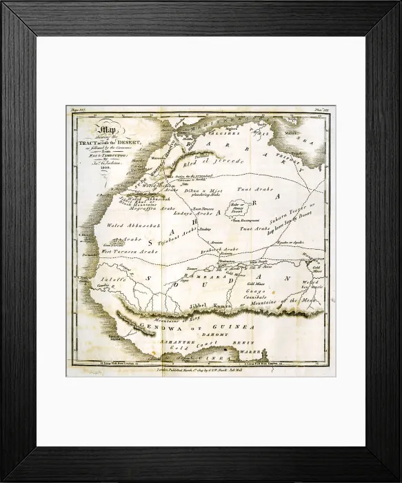 Framed Print : Sudan, Sahara and Barbary Framed Print : Sudan, Sahara and Barbary
