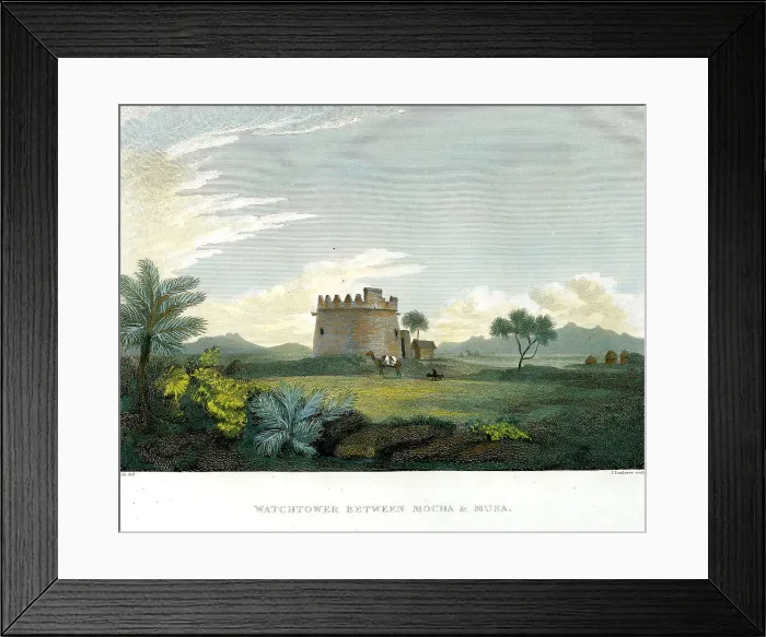 Framed Print : Watchtower Between Mocha and Musa Framed Print : Watchtower Between Mocha and Musa