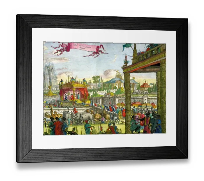 Framed Print : Court of The Grand Mogul, India Framed Print : Court of The Grand Mogul, India