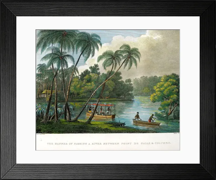 Framed Print : The Manner of Passing A River Between Point De ? Framed Print : The Manner of Passing A River Between Point De ?