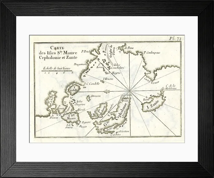 Framed Print : Cephalonia and Zante Framed Print : Cephalonia and Zante