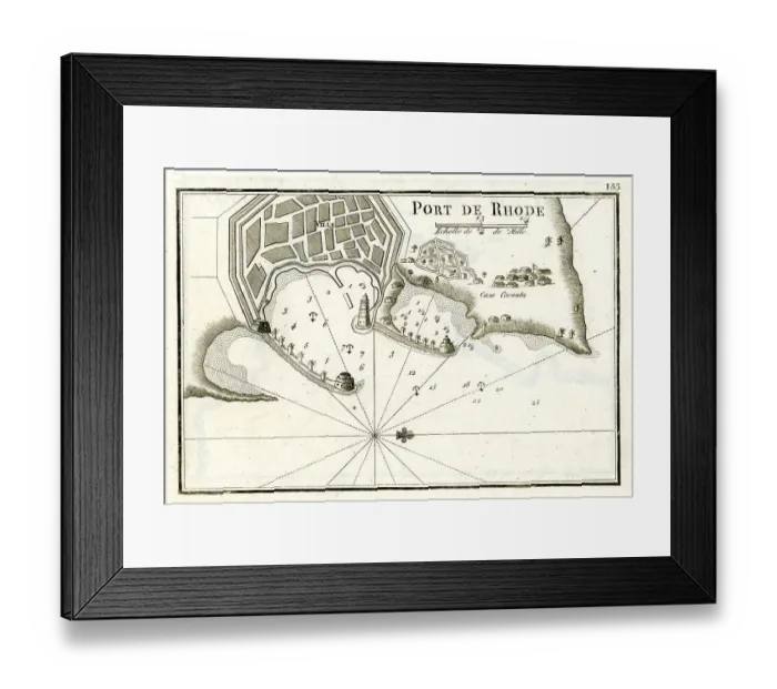 Framed Print : Port of Rhodes Framed Print : Port of Rhodes