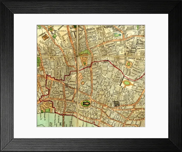 Framed Print : London - St Paul's Section Framed Print : London - St Paul's Section