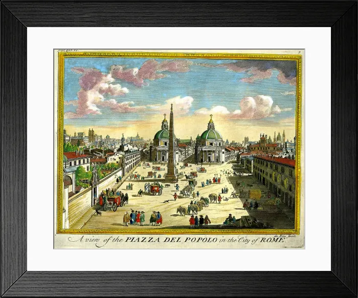 Framed Print : Piazza Del Popolo, Rome Framed Print : Piazza Del Popolo, Rome