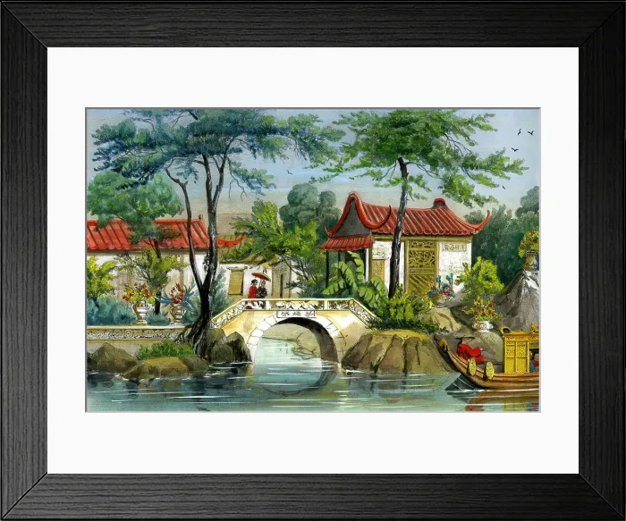 Framed Print : Canton Garden, China Framed Print : Canton Garden, China