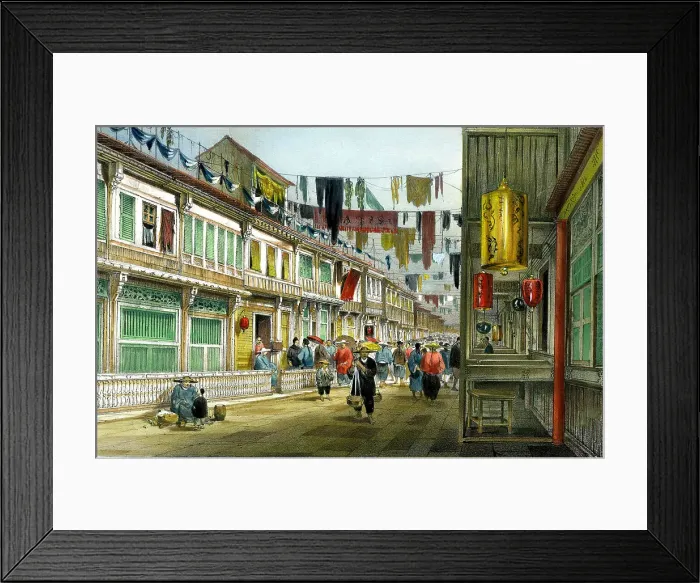 Framed Print : Canton Street, China Framed Print : Canton Street, China