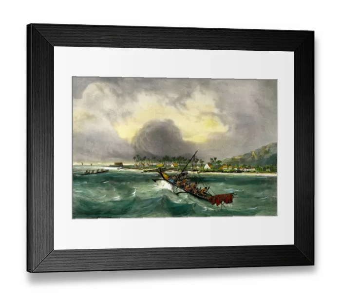 Framed Print : Kearakekona, Sandwich Isles Framed Print : Kearakekona, Sandwich Isles