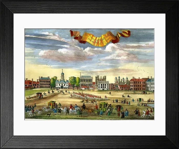Framed Print : Prospect of Whitehall From The Park of St James ? Framed Print : Prospect of Whitehall From The Park of St James ?