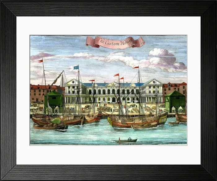 Framed Print : The Custom House, London Framed Print : The Custom House, London